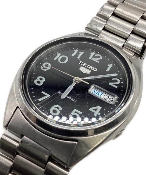SEIKO（セイコー）SEIKO (セイコー) セイコー5 自動巻き腕時計 ブラックの古着・服飾アイテム