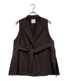 MARW UNITED ARROWS（マルゥ ユナイテッドアローズ）の古着「ウエストベルト ジレ」｜ダークブラウン