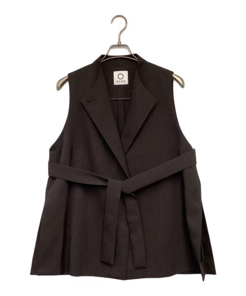 MARW UNITED ARROWS（マルゥ ユナイテッドアローズ）MARW UNITED ARROWS (マルゥ ユナイテッドアローズ) ウエストベルト ジレ ダークブラウン サイズ:-の古着・服飾アイテム