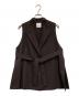 MARW UNITED ARROWS（マルゥ ユナイテッドアローズ）の古着「ウエストベルト ジレ」｜ダークブラウン