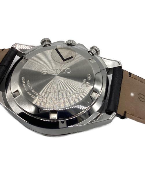 SEIKO（セイコー）SEIKO (セイコー) クロノグラフ クォーツ腕時計 ブラックの古着・服飾アイテム