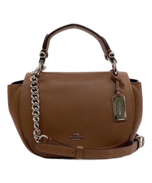 COACH（コーチ）COACH (コーチ) 2WAYショルダーバッグ ブラウンの古着・服飾アイテム