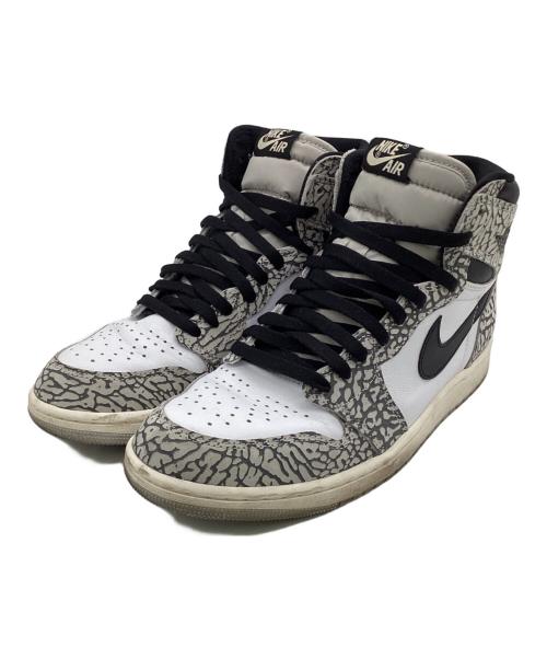 NIKE（ナイキ）NIKE (ナイキ) Air Jordan 1 High OG（エアジョーダン1 ハイ OG）スニーカー ホワイト×グレー サイズ:27.5cmの古着・服飾アイテム