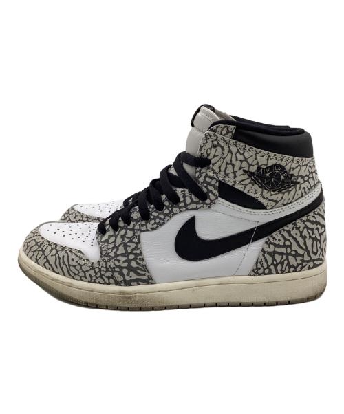 NIKE（ナイキ）NIKE (ナイキ) Air Jordan 1 High OG（エアジョーダン1 ハイ OG）スニーカー ホワイト×グレー サイズ:27.5cmの古着・服飾アイテム