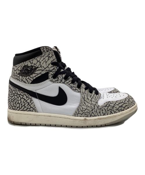 NIKE（ナイキ）NIKE (ナイキ) Air Jordan 1 High OG（エアジョーダン1 ハイ OG）スニーカー ホワイト×グレー サイズ:27.5cmの古着・服飾アイテム