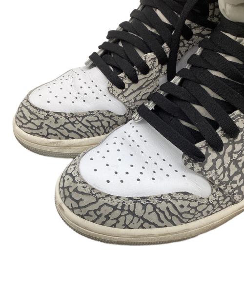 NIKE（ナイキ）NIKE (ナイキ) Air Jordan 1 High OG（エアジョーダン1 ハイ OG）スニーカー ホワイト×グレー サイズ:27.5cmの古着・服飾アイテム