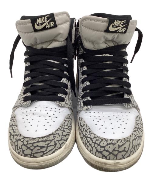 NIKE（ナイキ）NIKE (ナイキ) Air Jordan 1 High OG（エアジョーダン1 ハイ OG）スニーカー ホワイト×グレー サイズ:27.5cmの古着・服飾アイテム