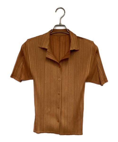 PLEATS PLEASE（プリーツプリーズ）PLEATS PLEASE (プリーツプリーズ) プリーツシャツ オレンジ サイズ:3の古着・服飾アイテム