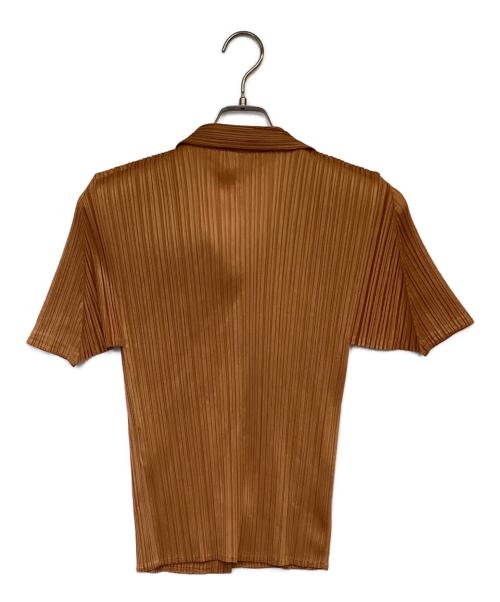PLEATS PLEASE（プリーツプリーズ）PLEATS PLEASE (プリーツプリーズ) プリーツシャツ オレンジ サイズ:3の古着・服飾アイテム