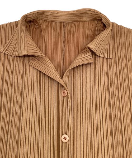 PLEATS PLEASE（プリーツプリーズ）PLEATS PLEASE (プリーツプリーズ) プリーツシャツ オレンジ サイズ:3の古着・服飾アイテム