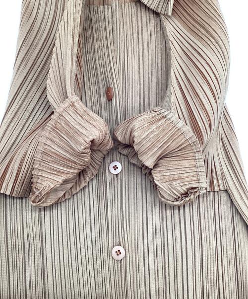 PLEATS PLEASE（プリーツプリーズ）PLEATS PLEASE (プリーツプリーズ) プリーツシャツ オレンジ サイズ:3の古着・服飾アイテム