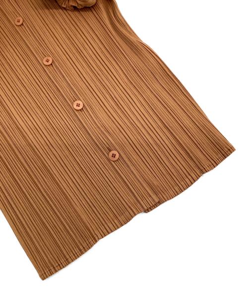 PLEATS PLEASE（プリーツプリーズ）PLEATS PLEASE (プリーツプリーズ) プリーツシャツ オレンジ サイズ:3の古着・服飾アイテム