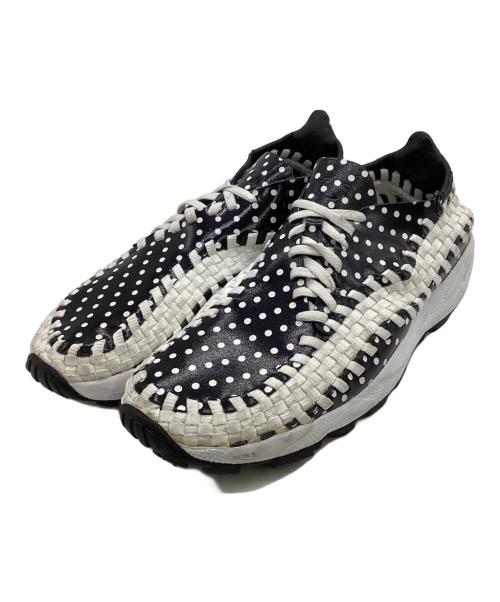 NIKE（ナイキ）NIKE (ナイキ) FRAGMENTS (フラグメント) Air Footscape Woven（エア フットスケープ ウーブン）スニーカー ブラック×ホワイト サイズ:US9の古着・服飾アイテム