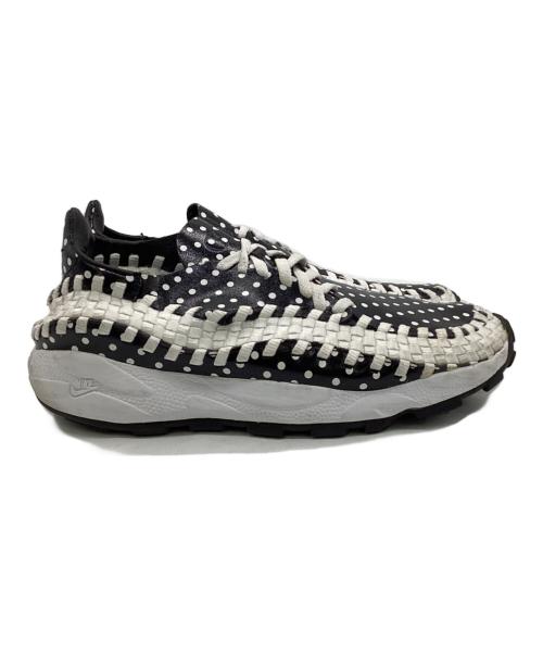 NIKE（ナイキ）NIKE (ナイキ) FRAGMENTS (フラグメント) Air Footscape Woven（エア フットスケープ ウーブン）スニーカー ブラック×ホワイト サイズ:US9の古着・服飾アイテム