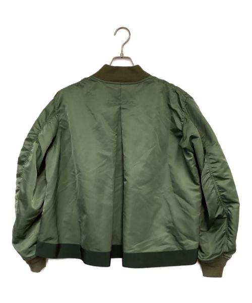 sacai（サカイ）sacai (サカイ) MA-1ブルゾン カーキ サイズ:1の古着・服飾アイテム