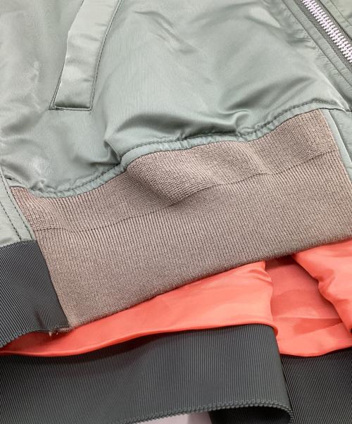 sacai（サカイ）sacai (サカイ) MA-1ブルゾン カーキ サイズ:1の古着・服飾アイテム