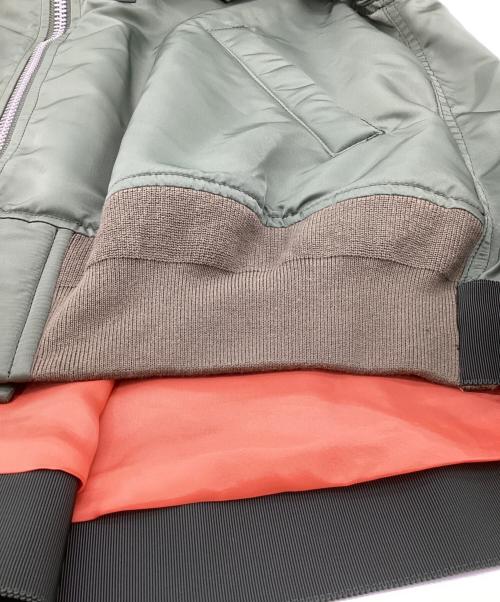 sacai（サカイ）sacai (サカイ) MA-1ブルゾン カーキ サイズ:1の古着・服飾アイテム