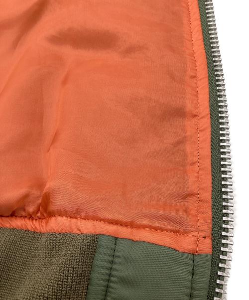 sacai（サカイ）sacai (サカイ) MA-1ブルゾン カーキ サイズ:1の古着・服飾アイテム