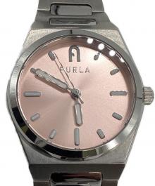 FURLA（フルラ）の古着「FURLA TEMPO MINI（フルラテンポミニ）クォーツ腕時計」｜ピンク