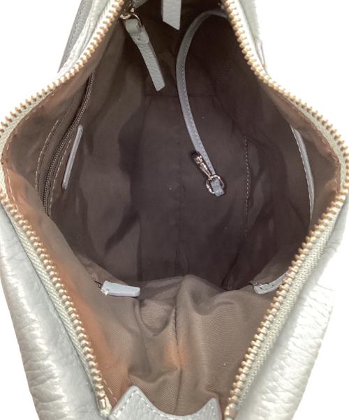 ECCO（エコー）ECCO (エコー) レザーショルダーバッグ ライトブルーの古着・服飾アイテム
