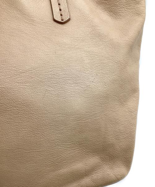 BVLGARI（ブルガリ）BVLGARI (ブルガリ) コレツィオーネ レザートートバッグ ベージュの古着・服飾アイテム