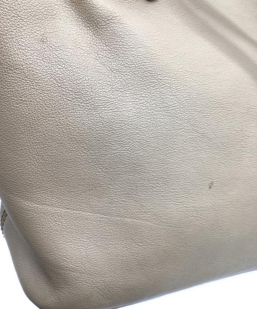 BVLGARI（ブルガリ）BVLGARI (ブルガリ) コレツィオーネ レザートートバッグ ベージュの古着・服飾アイテム