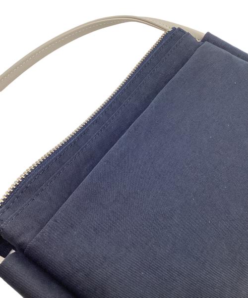 富岡鞄（トミオカカバン）富岡鞄 (トミオカカバン) TUTUMU お散歩WALLET ネイビー×グレーの古着・服飾アイテム