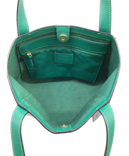 COACH（コーチ）COACH (コーチ) トート 27 カラーブロック ウィズ ホース アンド キャリッジ スカイブルーの古着・服飾アイテム