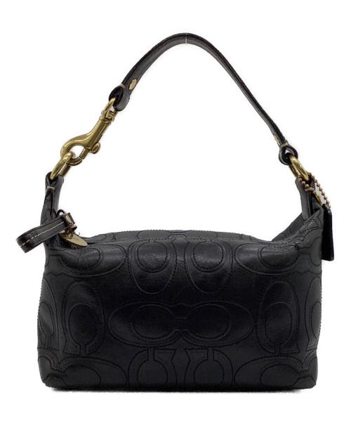 COACH（コーチ）COACH (コーチ) レザーハンドバッグ ブラックの古着・服飾アイテム