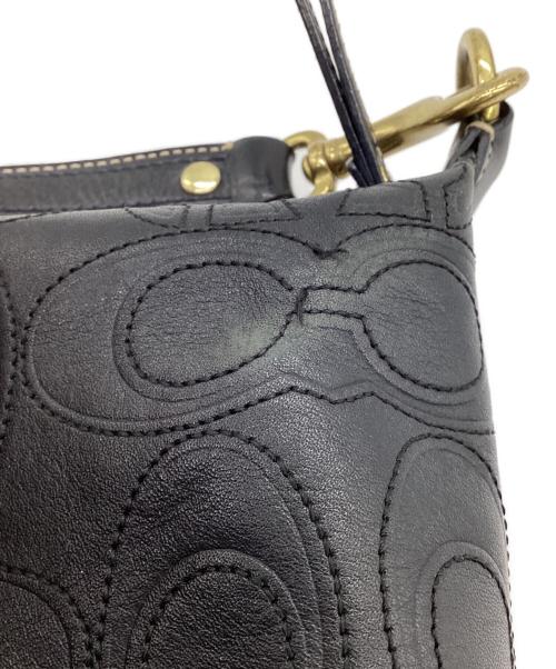 COACH（コーチ）COACH (コーチ) レザーハンドバッグ ブラックの古着・服飾アイテム