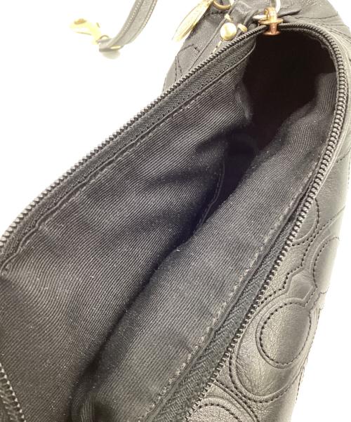 COACH（コーチ）COACH (コーチ) レザーハンドバッグ ブラックの古着・服飾アイテム