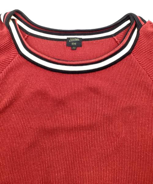Jean Paul Gaultier homme（ジャンポールゴルチェオム）Jean Paul Gaultier homme (ジャンポールゴルチェオム) 長袖ニット レッド サイズ:48の古着・服飾アイテム