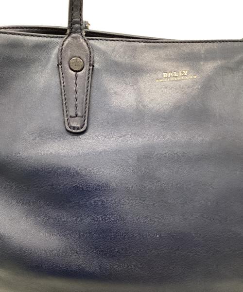BALLY（バリー）BALLY (バリー) トートバッグ ネイビー×ブラウンの古着・服飾アイテム