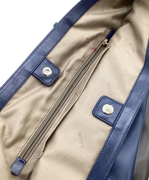 BALLY（バリー）BALLY (バリー) トートバッグ ネイビー×ブラウンの古着・服飾アイテム