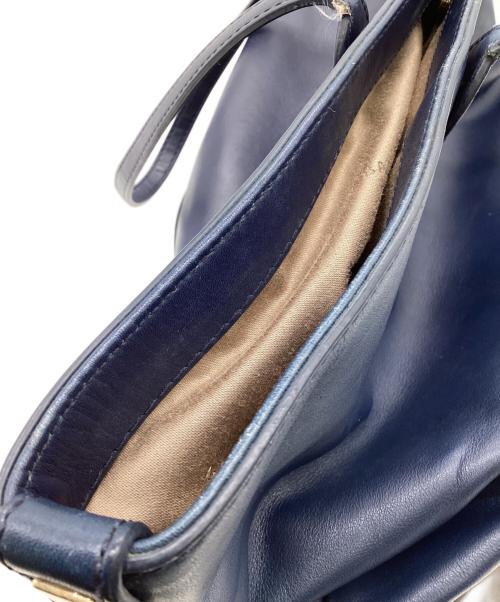BALLY（バリー）BALLY (バリー) トートバッグ ネイビー×ブラウンの古着・服飾アイテム