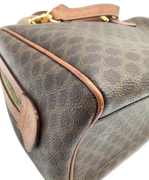 CELINE（セリーヌ）CELINE (セリーヌ) マカダム ミニボストンバッグ ダークブラウンの古着・服飾アイテム