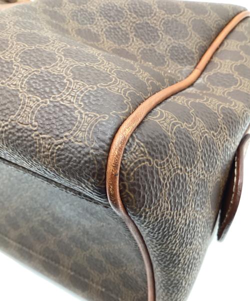 CELINE（セリーヌ）CELINE (セリーヌ) マカダム ミニボストンバッグ ダークブラウンの古着・服飾アイテム