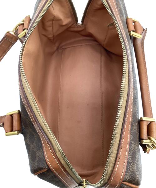 CELINE（セリーヌ）CELINE (セリーヌ) マカダム ミニボストンバッグ ダークブラウンの古着・服飾アイテム