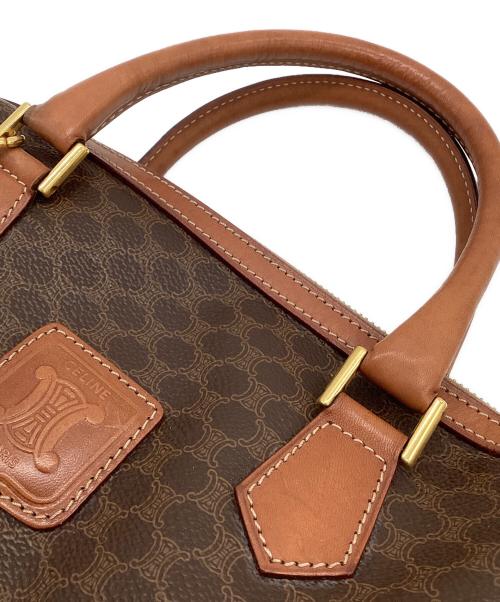 CELINE（セリーヌ）CELINE (セリーヌ) マカダム ミニボストンバッグ ダークブラウンの古着・服飾アイテム