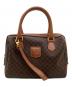 CELINE（セリーヌ）の古着「マカダム ミニボストンバッグ」｜ダークブラウン