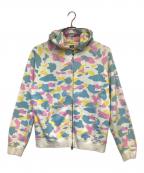 BAPE BY A BATHING APEベイプバイアベイシングエイプ）の古着「マルチカモ フルジップパーカー」｜マルチカラー
