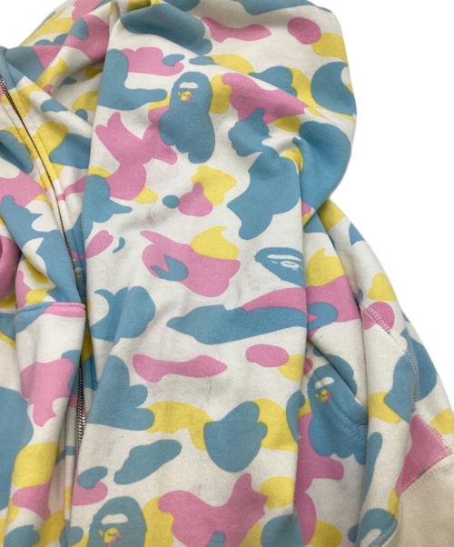 BAPE BY A BATHING APE（ベイプバイアベイシングエイプ）BAPE BY A BATHING APE (ベイプバイアベイシングエイプ) マルチカモ フルジップパーカー マルチカラー サイズ:Mの古着・服飾アイテム