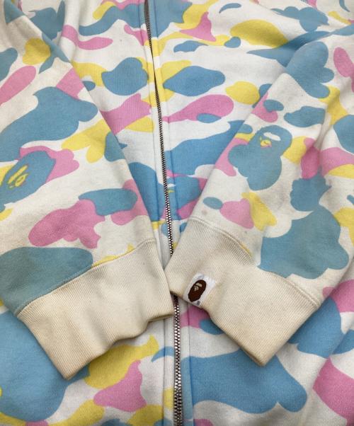 BAPE BY A BATHING APE（ベイプバイアベイシングエイプ）BAPE BY A BATHING APE (ベイプバイアベイシングエイプ) マルチカモ フルジップパーカー マルチカラー サイズ:Mの古着・服飾アイテム