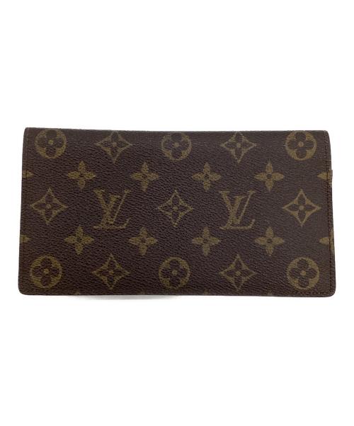 LOUIS VUITTON（ルイ ヴィトン）LOUIS VUITTON (ルイ ヴィトン) モノグラム ポルトシェキエ ダブル 札入れ ブラウンの古着・服飾アイテム