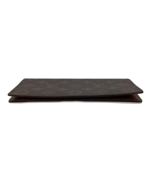 LOUIS VUITTON（ルイ ヴィトン）LOUIS VUITTON (ルイ ヴィトン) モノグラム ポルトシェキエ ダブル 札入れ ブラウンの古着・服飾アイテム