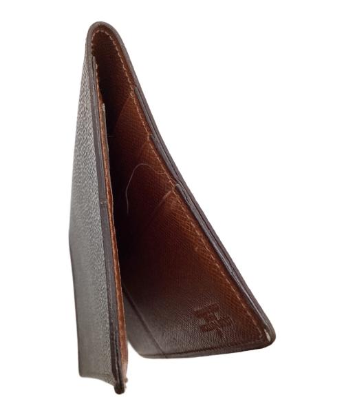 LOUIS VUITTON（ルイ ヴィトン）LOUIS VUITTON (ルイ ヴィトン) モノグラム ポルトシェキエ ダブル 札入れ ブラウンの古着・服飾アイテム