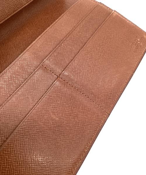 LOUIS VUITTON（ルイ ヴィトン）LOUIS VUITTON (ルイ ヴィトン) モノグラム ポルトシェキエ ダブル 札入れ ブラウンの古着・服飾アイテム