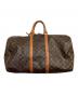 LOUIS VUITTON (ルイ ヴィトン) モノグラム キーポル55 ボストンバッグ ブラウン：60000円