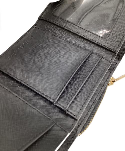 MICHAEL KORS（マイケルコース）MICHAEL KORS (マイケルコース) 3つ折り財布 ブラックの古着・服飾アイテム