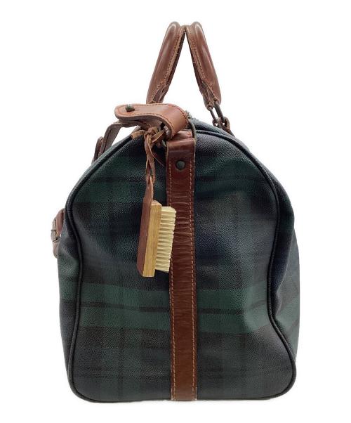 POLO RALPH LAUREN（ポロ・ラルフローレン）POLO RALPH LAUREN (ポロ・ラルフローレン) ボストンバッグ グリーン×ネイビーの古着・服飾アイテム